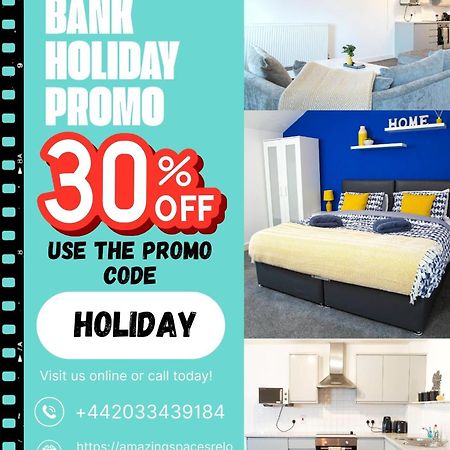 Large Unique 2 Bedroom Duplex Apartment With Private Parking & Free Wifi - Vat Qualifying By Amazing Spaces Relocations Ltd วอร์ริงตัน ภายนอก รูปภาพ